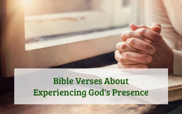 Bible Verses About Experiencing God's Presence